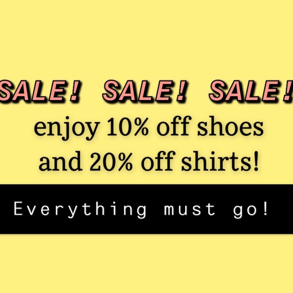 SALE SALE SALE